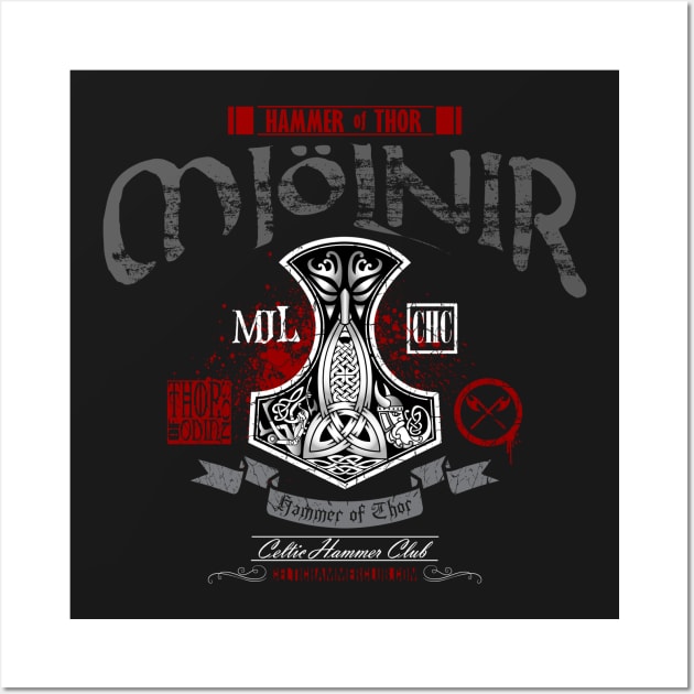 Hammer of Thor (Mjölnir) Wall Art by celtichammerclub